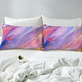 thumbnail image 4 of Erosebridal 3Pcs Tie Dye Twin Bed Sheets Set , Watercolor Marble Abstract Art Sheet Set for Women Pink Purple Blue Colorful Teenage Sheets with Deep Pocket, 4 of 6