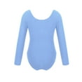 thumbnail image 2 of Aislor Kids Girls Long Sleeves Ballet Dance Gymnastic Tank Leotard Sports Bodysuit Jumpsuit Blue 4, 2 of 7
