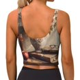 thumbnail image 3 of Lsque Vintage Floral Vase With Books Printed Women'S Sports Bra, Compression, Moisture Wicking, High-Impact Sports Bra For Women,Supportive sports bra-Medium, 3 of 9