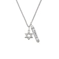 thumbnail image 2 of Delight Jewelry Silvertone Star Of David Silvertone Family Bar Charm Necklace, 23", 2 of 4