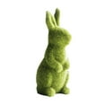 thumbnail image 2 of Honganda Imitation Moss Rabbit Resin Flocked Sculpture Easter Garden Ornament, 2 of 6