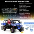 thumbnail image 7 of Infans 12V 2 Seater Ride On UTV Dump Truck Remote w/ Electric Dump Bed & Shovel Blue, 7 of 7