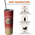 thumbnail image 6 of San Francisco 20oz Skinny Tumblers with Lid and Straws, Travel Coffee Mug, Stainless Steel, Insulated,Classic Collection Gifts for Men Women Fans., 6 of 6