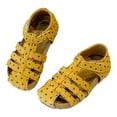 thumbnail image 6 of Staki Girls Dress Shoes Toddler Girls Sandals Little Girls Kids Summer Shoes Toddler Sandals(Yellow,8 Toddler), 6 of 7