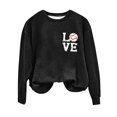 thumbnail image 2 of 50% Off Clearance Oversized Crewneck Sweatshirt Women Women's Baseball Print GameDay Crew Neck Multi Color Multi Size Crew Neck Hoodless Long Sleeve Sweatshirt, 2 of 9