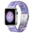 thumbnail image 2 of Adecuado para Apple iWatch 7 correa de resina de cinco cuentas Apple Watch 654321SE pulsera floral glaciar, 2 of 5