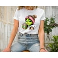 thumbnail image 5 of Moonlight Apparel Sassy Green Girl Graphic Tee Holiday Coffee Lover in Leopard Beanie Cute Winter Character T-Shirt for Women, 5 of 6