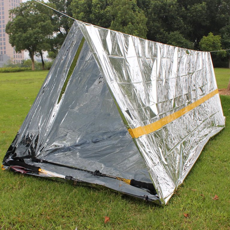 Outdoor Camping Hiking Emergency Tent Waterproof Heat Insulation Survival  Rescue Temporary Shelter - Walmart.com