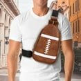 thumbnail image 4 of yuksok Shoulder Bag Daypack Women Men Crossbody Bag for Running Backpacking Walking Dark Brown, 4 of 7
