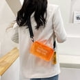 thumbnail image 4 of Women Laser Transparent Shoulder Messenger Bag Crossbody Bag PVC Jelly Small Tote Bag BLACK, 4 of 8