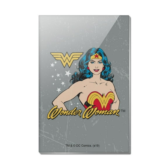 Wonder Woman Vintage Icon Rectangle Acrylic Fridge Refrigerator Magnet
