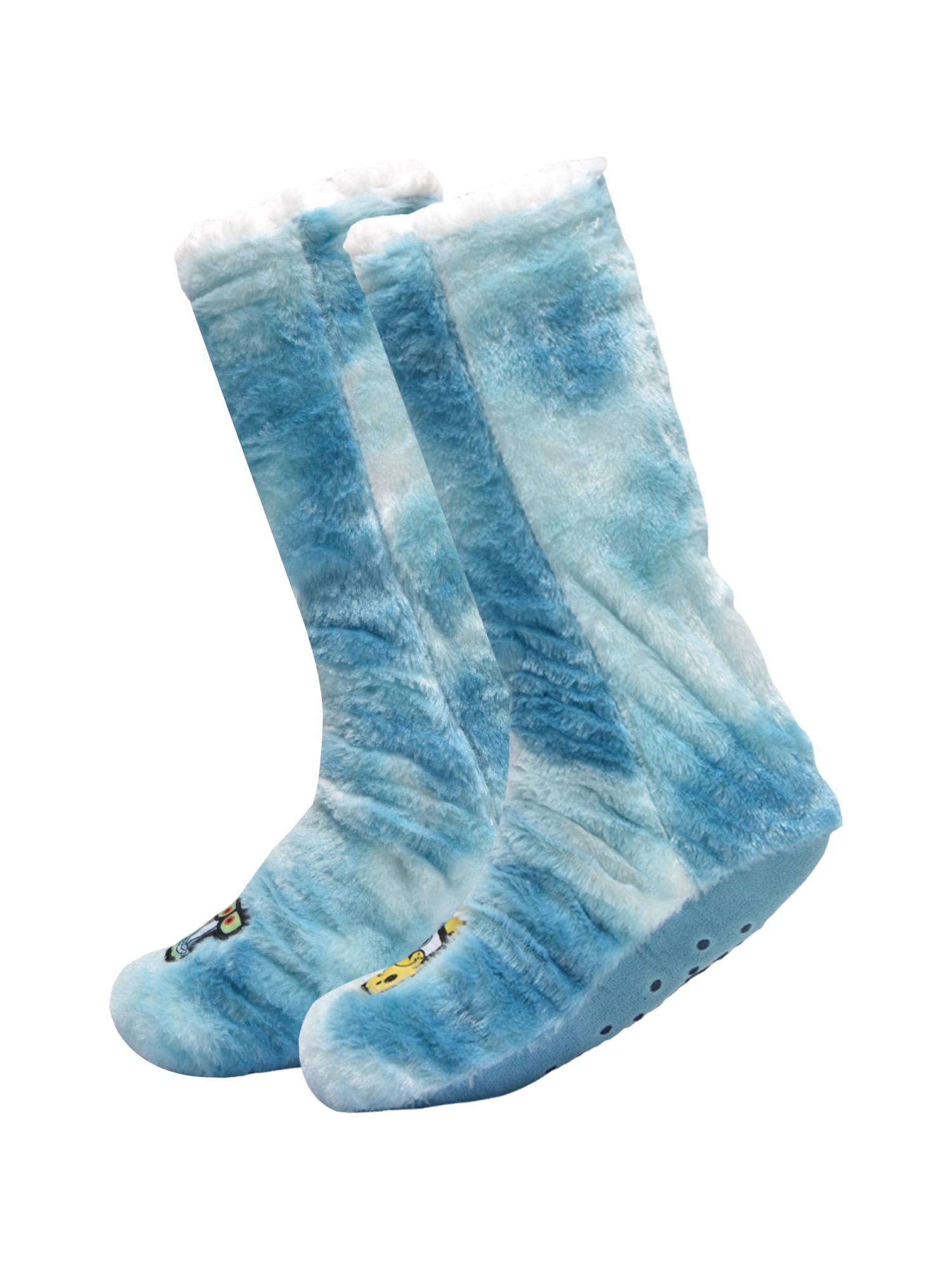 Nickelodeon SpongeBob Womens 1-Pack Slipper Sock, Shoe Size 4-10