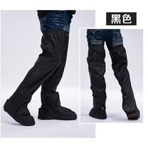 LYTMENT Black Oxford Cloth Motorsport Pants for Men with Rain Cover