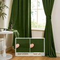 thumbnail image 4 of Cortinas de Terciopelo Verde Musgo StangH 2 Paneles 132x267cm Navidad, 4 of 9