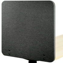 VIVO Dark Gray Clamp-on 24 x 24 inch Desktop Privacy Panel, Cubicle Desk Divider