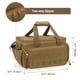 thumbnail image 5 of Bolsa para herramientas Rexmica de 14 pulgadas con fondo antifricción, color caqui, 5 of 9