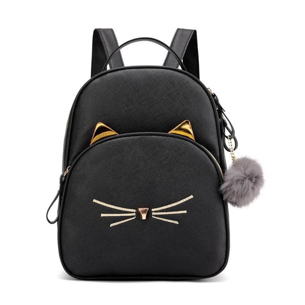 Mini mochila de gato lindo para niñas adolescentes, bolso de hombro portátil, mini mochila para niñas, adolescentes, mujeres, bolso de mochila de gato pequeño