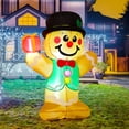 thumbnail image 2 of Hombre de jengibre inflable GOOSH para Navidad 1,5 m con luz LED, 2 of 6