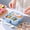 Blue, variant on Lunch Containers for Adults,Bento Box Snack Containers with 3 Compartments for Meal Prep Travel Lunchable Container,Blue