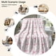 thumbnail image 5 of Manta de Vellón, Suave y Peluda, Cubrecama Ligero, 70x100cm, con Fibra de Poliéster Transpirable, Lavable para Sofá, Sillón, Cama, Decoración del Hogar, 5 of 6