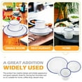 thumbnail image 3 of White Melamine Dinnerware Set with Plates Bowls and Drinking Cups, 3 of 6