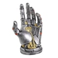 thumbnail image 2 of Estatua de mano robótica, adorno de mesa, artesanía, soporte para mando de juegos, escultura para oficina, chimenea, regalo de inauguración de la casa M, 2 of 8