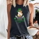 thumbnail image 2 of Camiseta sin mangas de primavera y otoño con cuello redondo suelto informal estampado para mujer Fridja  qr1510, 2 of 5