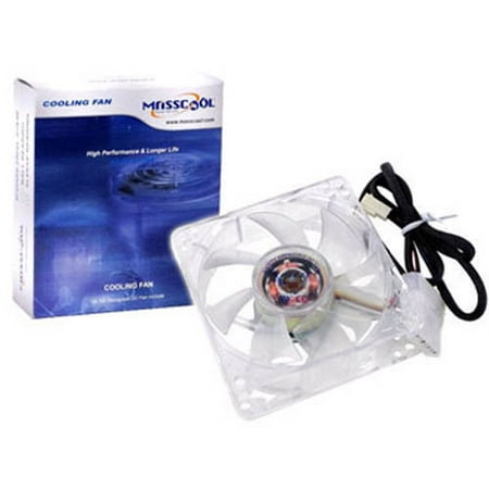 Masscool FDC08025S1M 80mm Sleeve Bearing DC Computer Case Fan w/ 3+4pin Plug NEW
