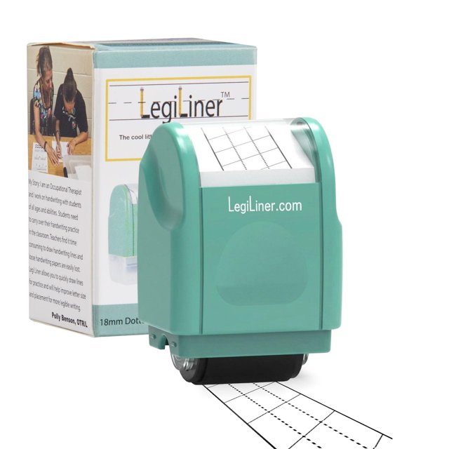 Sello para caligrafía LEGILINER 3/4" Tercios punteados verde