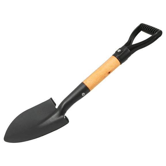 WRISTBIQUE  Multi Functional Pot Shovel Black Steel Long Handle Vegetable Planting Shovel