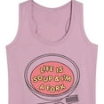 thumbnail image 3 of Instant Message - Life Is Soup; I'm A Fork - Women's Racerback Tank Top, 3 of 6