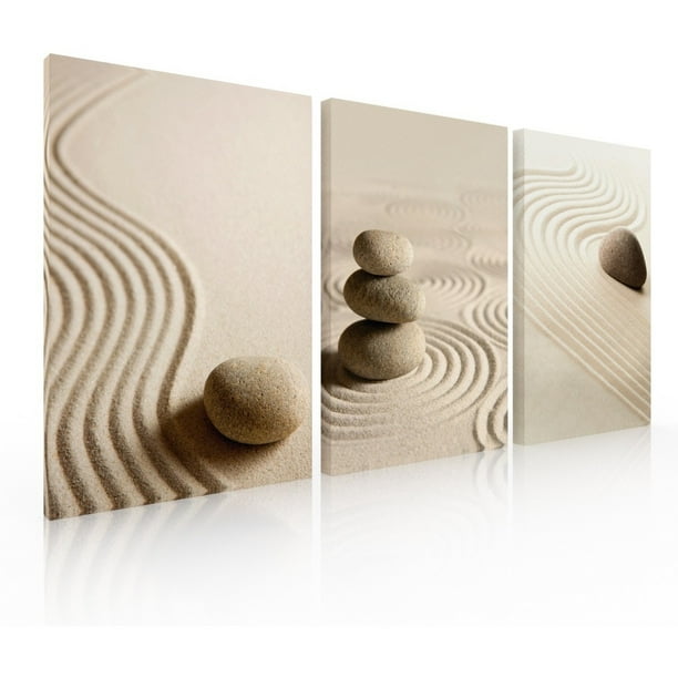 Set de 3 Cuadros decorativos Ideas Creativas para Sala recámara arena