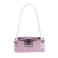 thumbnail image 4 of Women Shoulder Bag Glossy Handbag Stylish Tote Bag for Vacation Summer Party Pink, 4 of 7