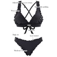 thumbnail image 5 of RELLECIGA Women's V Neck Bikini Set Wave Triangle Top Cheeky Two Piece Bathing Suits, 5 of 11