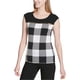 thumbnail image 2 of Calvin Klein Blusa con detalle de cremallera para mujer, negro, pequeño Calvin Klein Pull-over, 2 of 2