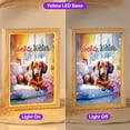 thumbnail image 2 of Watercolor Hello Winter Dachshund Chill Christmas Welcome Acrylic Plaque with Wood Photo Frame Box Wiener Dog Lover Gifts Idea Light Box - 00016, 2 of 5