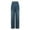 Blue, variant on New !ChaoHeng Wide Legs Pants Women Fashion Women's Button Zipper Pockets Length Pants Jeans