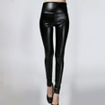 thumbnail image 3 of iHPH7 Leather Leggings for Women Faux Leather Leggings Womens Leather Pants Leather Stretch Pants for Women Yoga Leggings for Women Womens Faux Leather Leggings Black L, 3 of 8