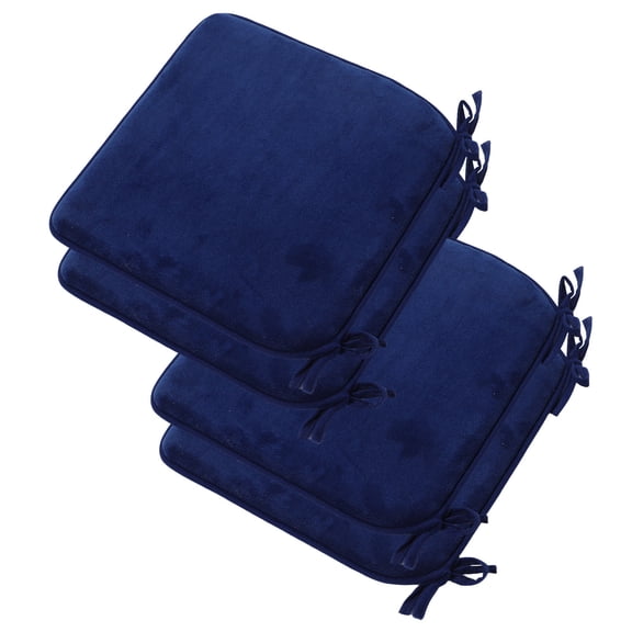Masteelf 4pcs Chair Cushions Dining Chair Pads Kitchen Chair Pads Indoor Seat Cushions With Ties Washable Cover For Garden Stools