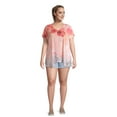 thumbnail image 3 of Time and Tru Women's Pull-On Denim Shorts, 5" Inseam, Sizes XS-XXL, 3 of 5