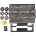 thumbnail image 3 of Pipe Bathroom Shelf Industrial Shelving 20 inch with Towel Rack Bar, Vintage Style Rustic Floating Wood Shelves Shelving for Bathroom, Bookcase Wall Shelf, 3 Tier Shelves (Includes The Wooden Boards), 3 of 3