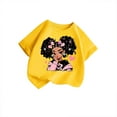 thumbnail image 3 of oqasdz Girls T Shirts Baby Kids Summer Round Neck Cartoon Prints Cute Casual Loose Short Sleeved T Shirt, Size 10-12 Years, 3 of 5