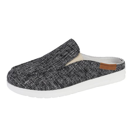 

casual shoes for Women Slip On Shoes For Women Canvas Shoes Outdoor Half Support Casual Shoes Comfortable Light Weight Sneakers Canvas Dress Sandals for Women Black