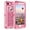 Light Pink, variant on For Apple IPhone 8 Plus / IPhone 7 Plus Tough Defender Sparkling Liquid Glitter Heart Case With Transparent Holster Clip Silver