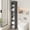 iron gray, variant on Zenira 68.5 Inches Small Tall Narrow Corner Bookshelf, 6 Shelf Cubby Storage Organizer for Small Spaces, Freestanding Storage Cabinet for Bedroom Library Living Room Home Office, Black