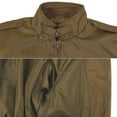 thumbnail image 3 of Men's Athletic Lightweight Water Resistant Slim Fit Racer Jacket (Camel, S), 3 of 4