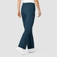 thumbnail image 2 of Wink WonderFLEX Women's Faith Multi-Pocket Cargo Scrub Pant, Caribbean Blue, XXS Petite, 2 of 5