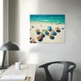 thumbnail image 3 of Nawypu Abstract Poster Beach Art Colorful Beach Umbrella Wall Art Deco Canvas Printed Poster Canvas Painting Posters And Prints Wall Art Pictures for Living Room Bedroom Decor 20x16 inch, 3 of 4