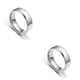 thumbnail image 3 of Anillo de banda Jumpingount Unisex pareja nupcial joyería oficina vacaciones Plata tamaño 6, 3 of 6