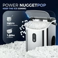 thumbnail image 2 of Simzlife 35lbs/24H Nugget Ice Maker Countertop,Portable Ice Maker Machine with Auto-Cleaning, Silver, 2 of 7